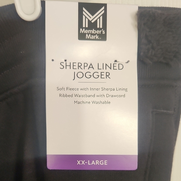 Black Joggers with Elastic Waistband and Full-Length Design - Picture 2 of 5